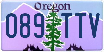 OR license plate 089TTV