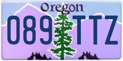 OR license plate 089TTZ