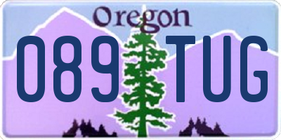 OR license plate 089TUG
