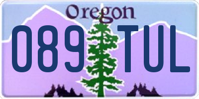 OR license plate 089TUL