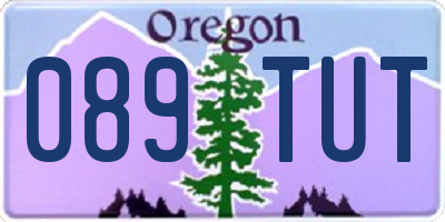 OR license plate 089TUT