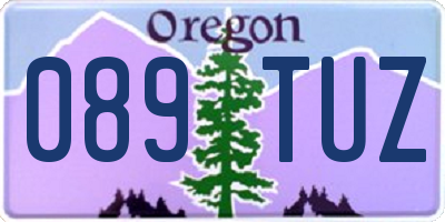 OR license plate 089TUZ