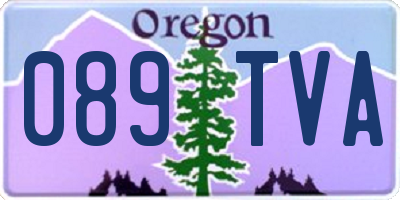 OR license plate 089TVA