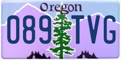 OR license plate 089TVG