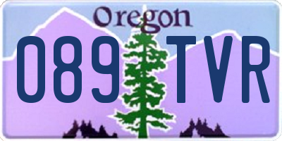 OR license plate 089TVR