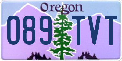 OR license plate 089TVT
