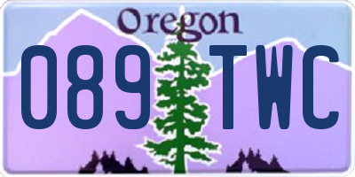 OR license plate 089TWC