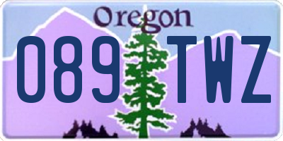 OR license plate 089TWZ