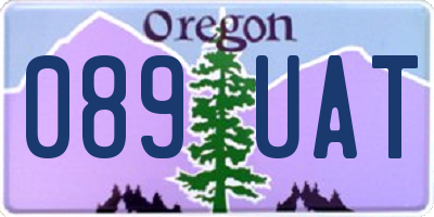OR license plate 089UAT