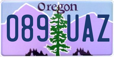 OR license plate 089UAZ