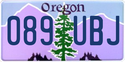OR license plate 089UBJ