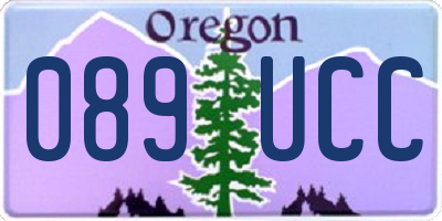 OR license plate 089UCC