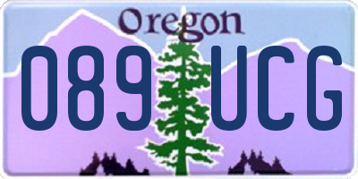 OR license plate 089UCG