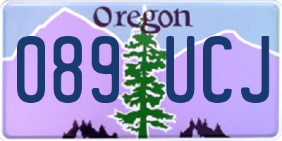 OR license plate 089UCJ