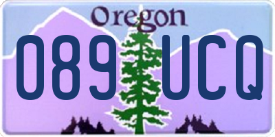 OR license plate 089UCQ