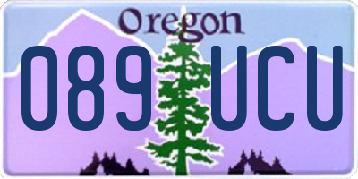 OR license plate 089UCU