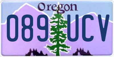 OR license plate 089UCV