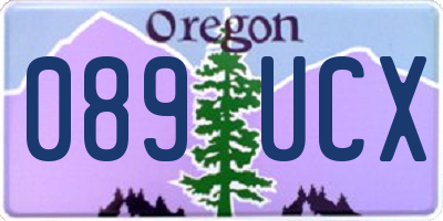 OR license plate 089UCX