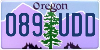 OR license plate 089UDD