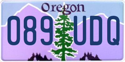 OR license plate 089UDQ