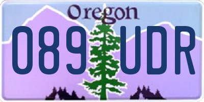 OR license plate 089UDR