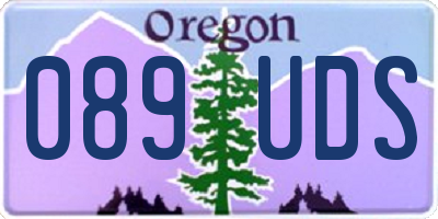 OR license plate 089UDS
