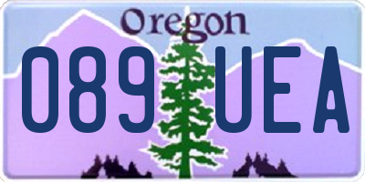 OR license plate 089UEA
