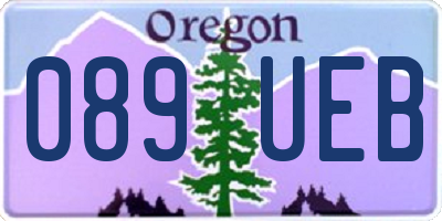 OR license plate 089UEB