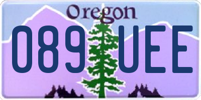 OR license plate 089UEE