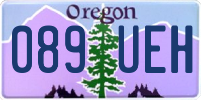 OR license plate 089UEH