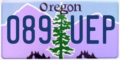 OR license plate 089UEP