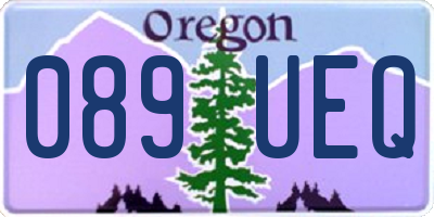 OR license plate 089UEQ