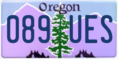 OR license plate 089UES