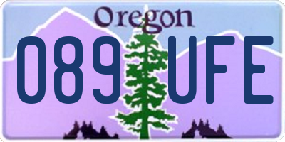 OR license plate 089UFE