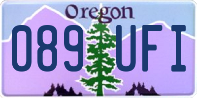 OR license plate 089UFI
