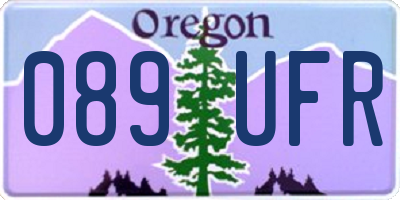 OR license plate 089UFR