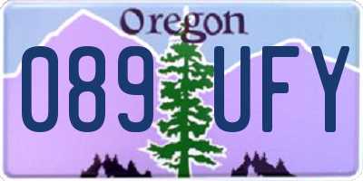OR license plate 089UFY