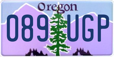 OR license plate 089UGP
