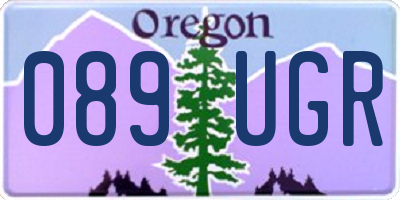 OR license plate 089UGR
