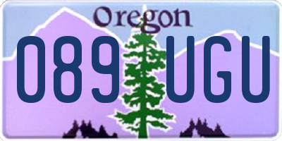 OR license plate 089UGU