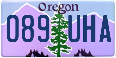 OR license plate 089UHA