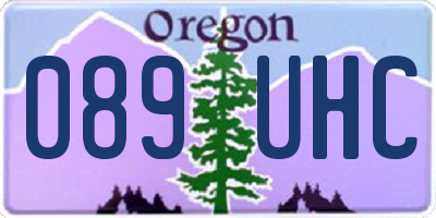 OR license plate 089UHC