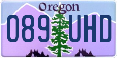 OR license plate 089UHD