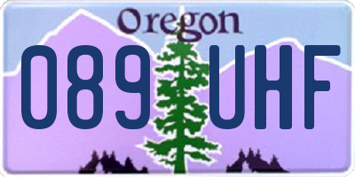 OR license plate 089UHF
