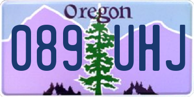 OR license plate 089UHJ