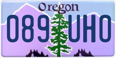 OR license plate 089UHO