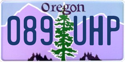 OR license plate 089UHP