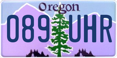 OR license plate 089UHR
