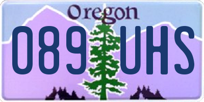 OR license plate 089UHS