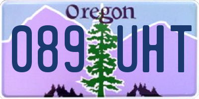 OR license plate 089UHT